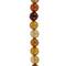 12 Pack: Yellow Crackled Agate Round Beads by Bead Landing™